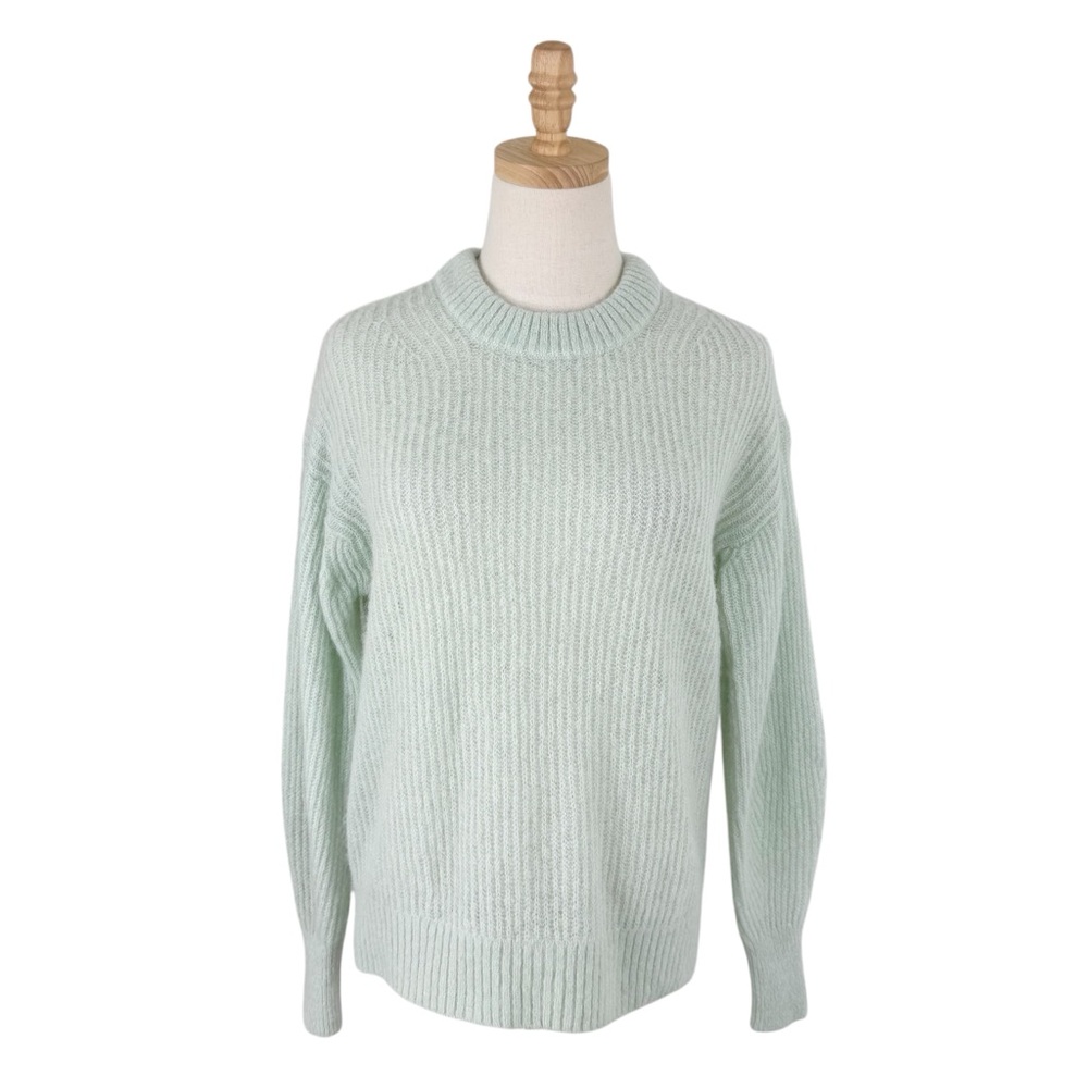 Everlane Alpaca Wool Crewneck Sweater Mint Green Sz XS